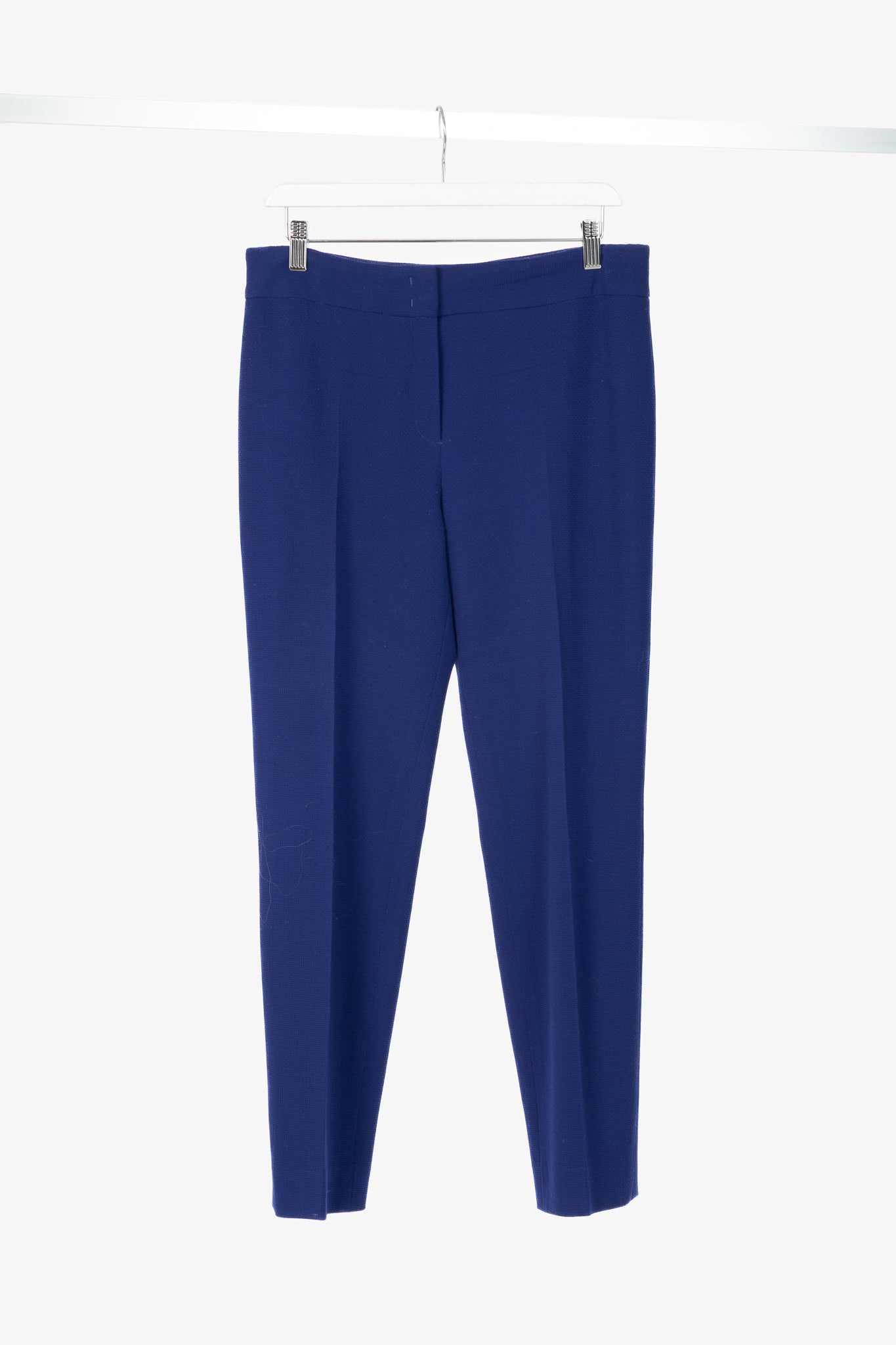 Escada Tina Ink Wool-Pique Tapered Trousers