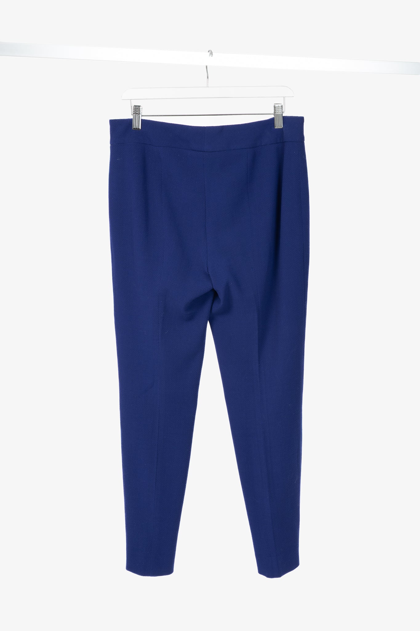 Escada Tina Ink Wool-Pique Tapered Trousers