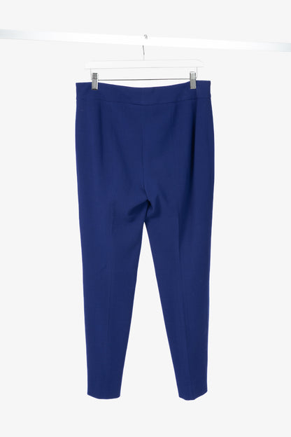 Escada Tina Ink Wool-Pique Tapered Trousers