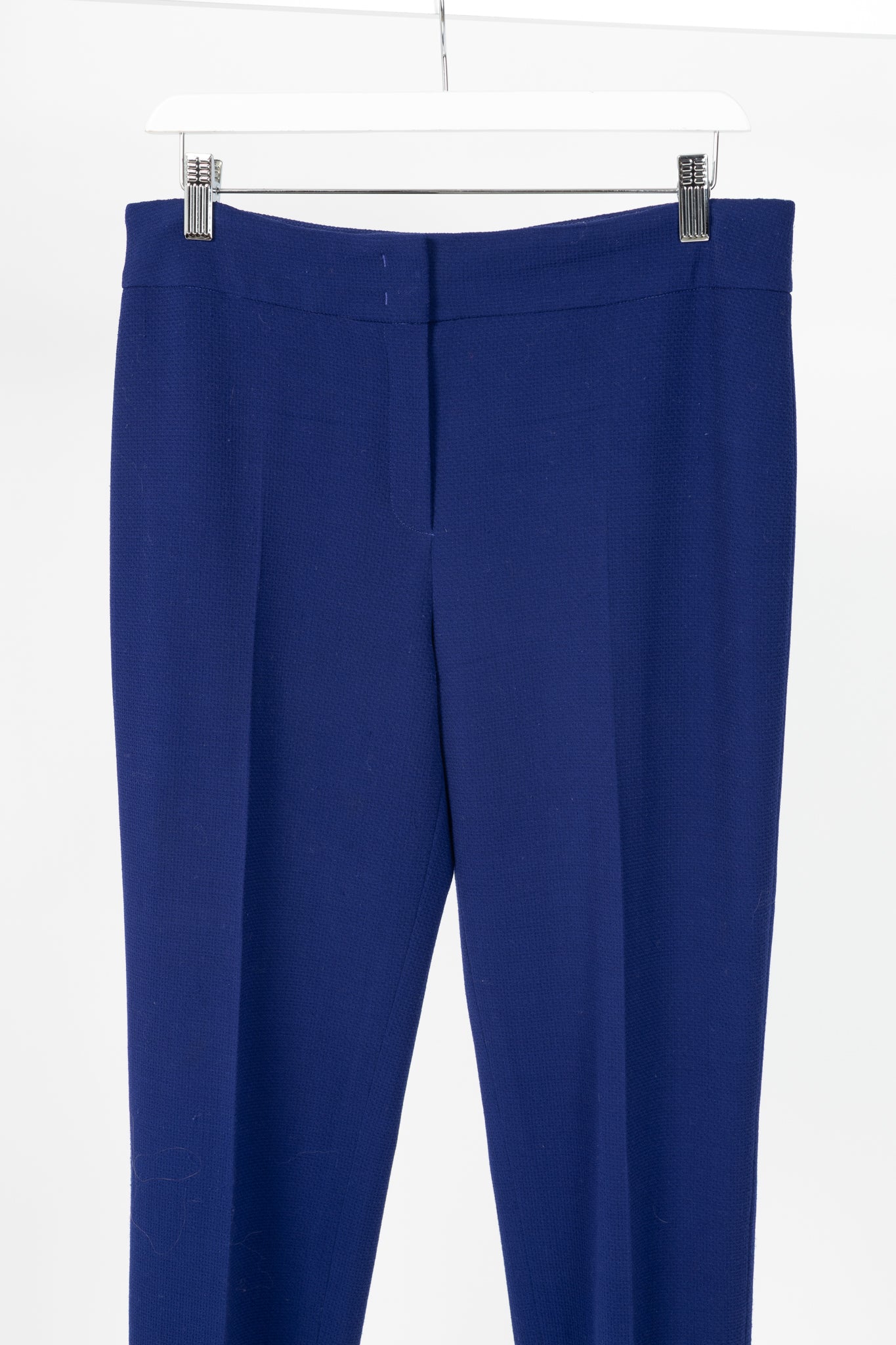 Escada Tina Ink Wool-Pique Tapered Trousers