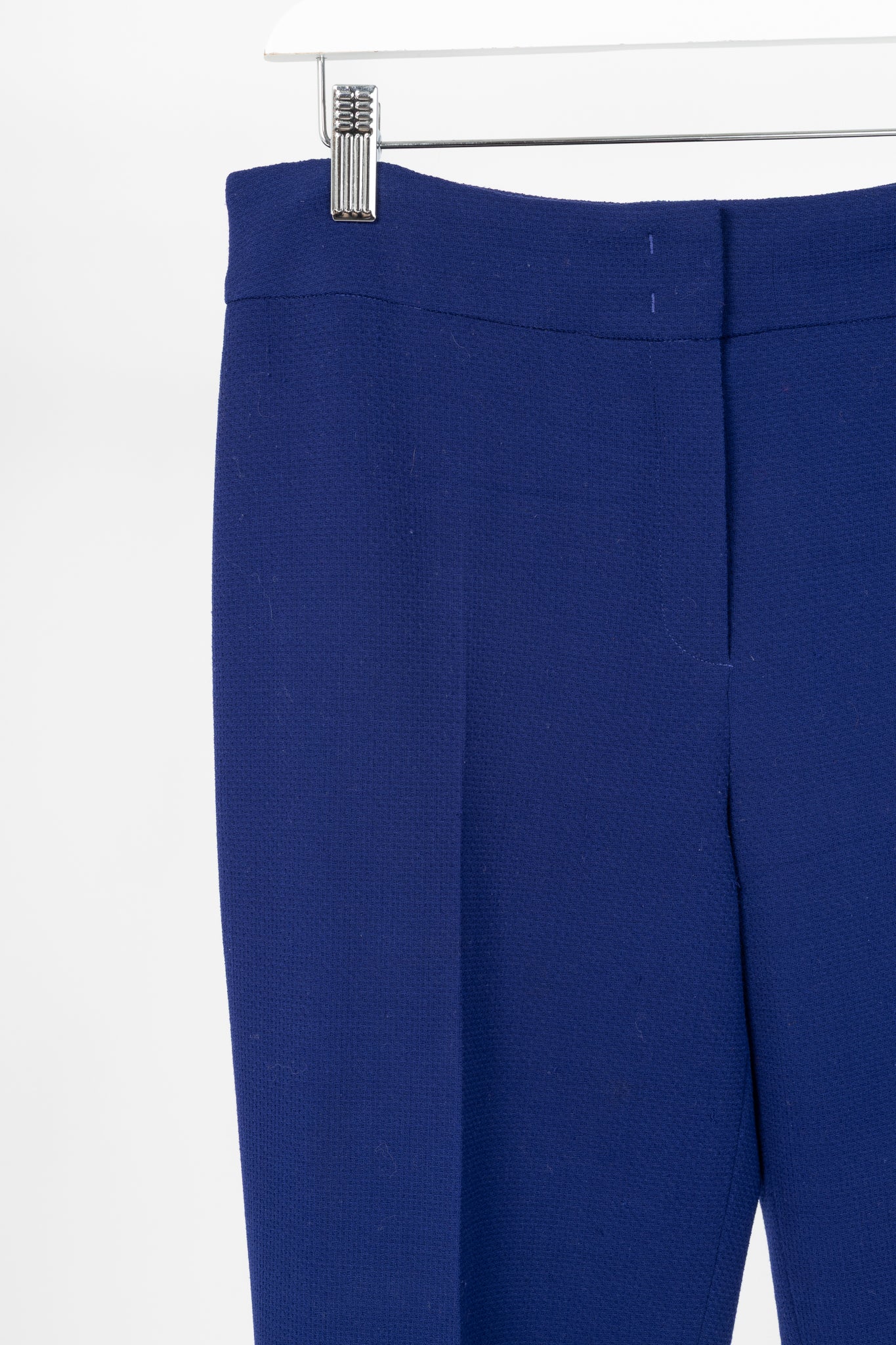 Escada Tina Ink Wool-Pique Tapered Trousers