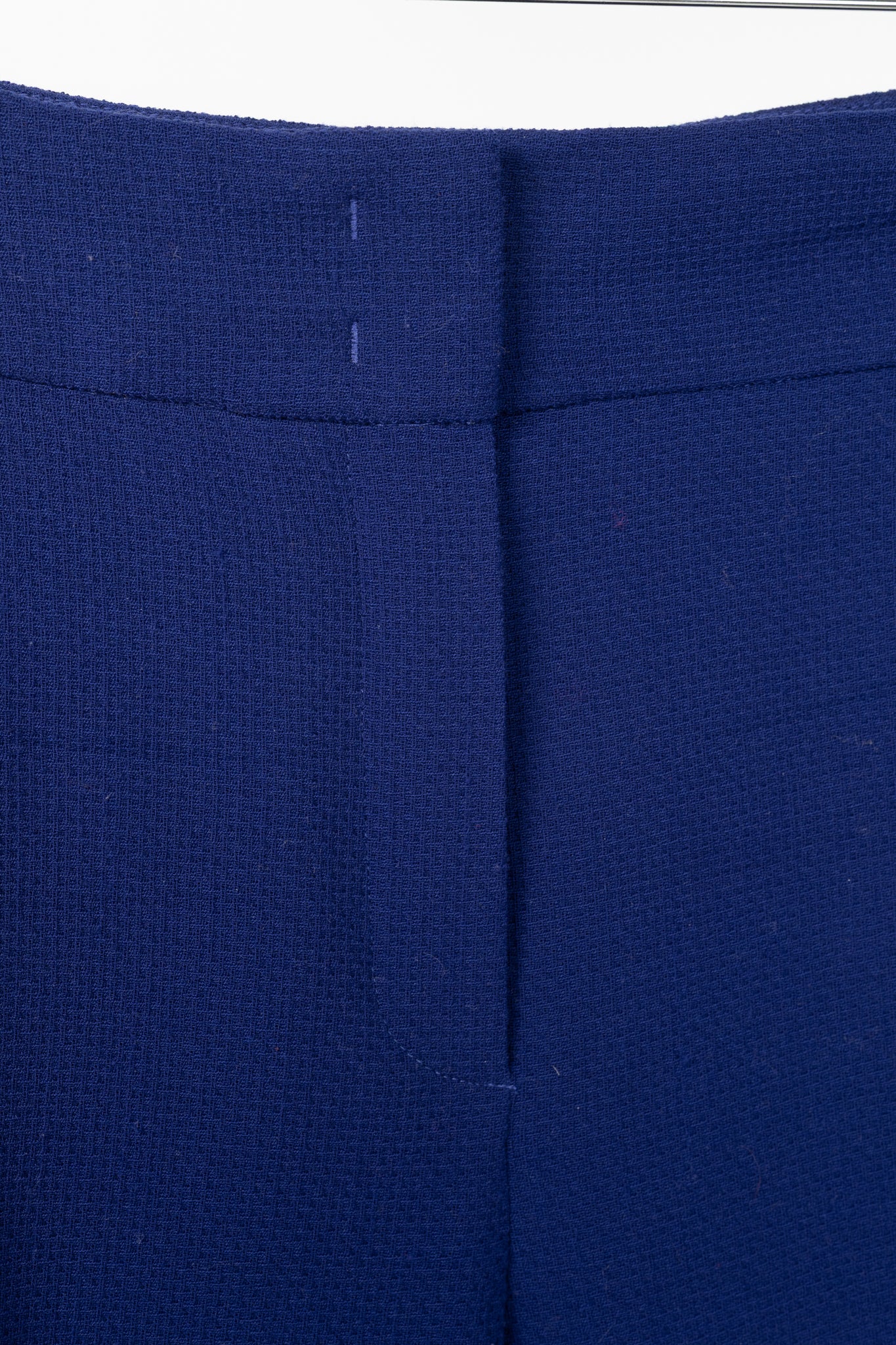 Escada Tina Ink Wool-Pique Tapered Trousers