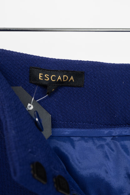 Escada Tina Ink Wool-Pique Tapered Trousers