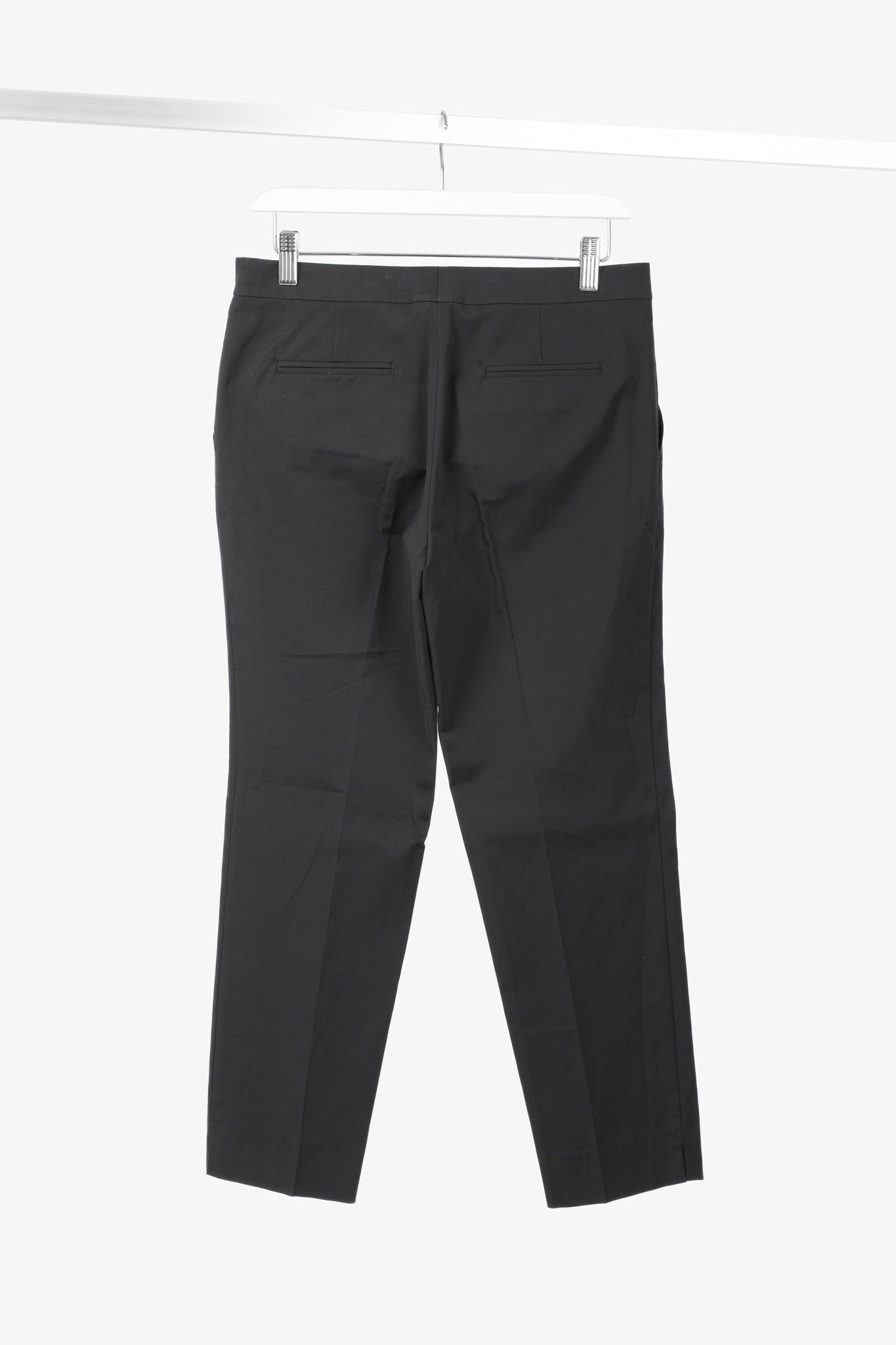 Etro Black Cotton-Blend Cropped Trousers