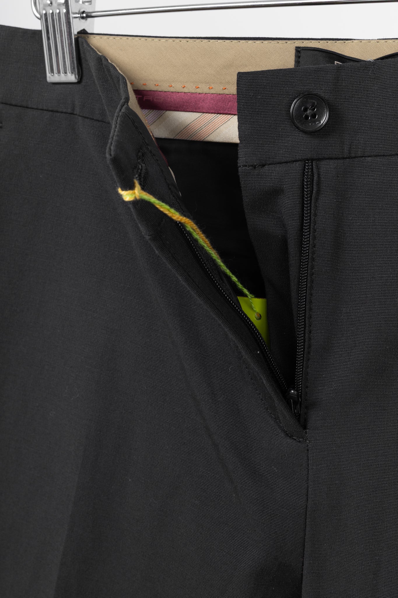 Etro Black Cotton-Blend Cropped Trousers