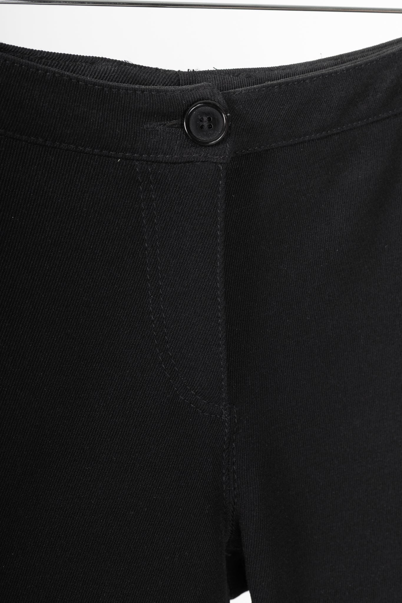 Etro Black Twill & Suede Riding Pants