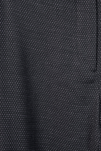Etro Black Micro-Dot Wool-Blend Cuffed Trousers