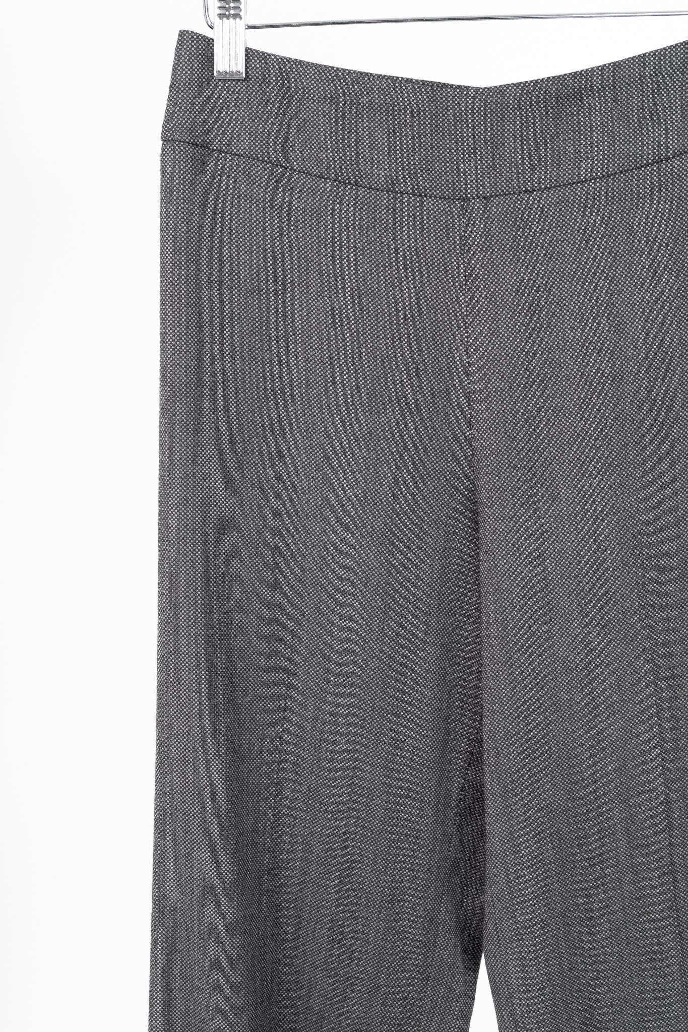 Etro Grey Micro-Dot Wool-Flannel Straight-Leg Trousers