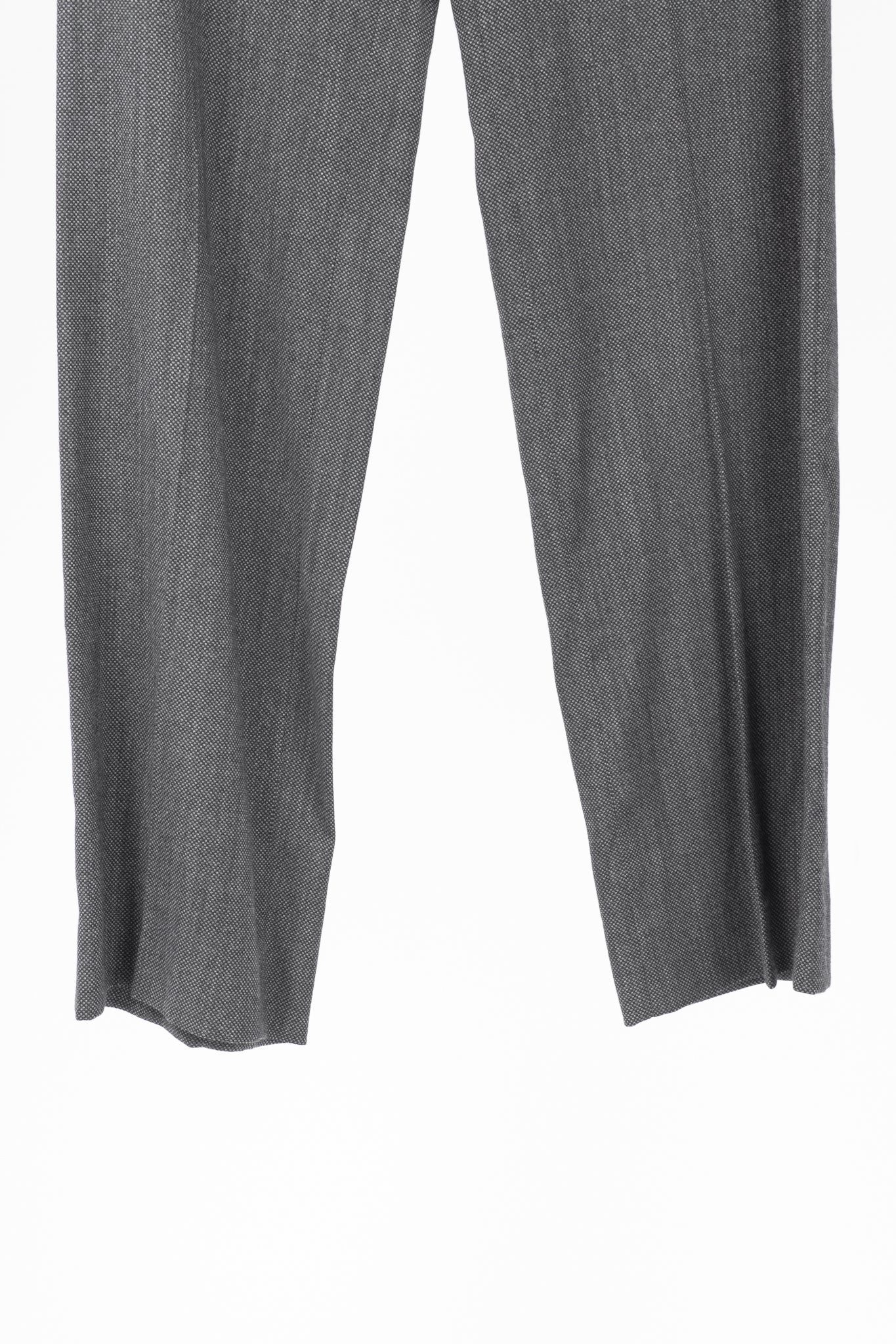 Etro Grey Micro-Dot Wool-Flannel Straight-Leg Trousers
