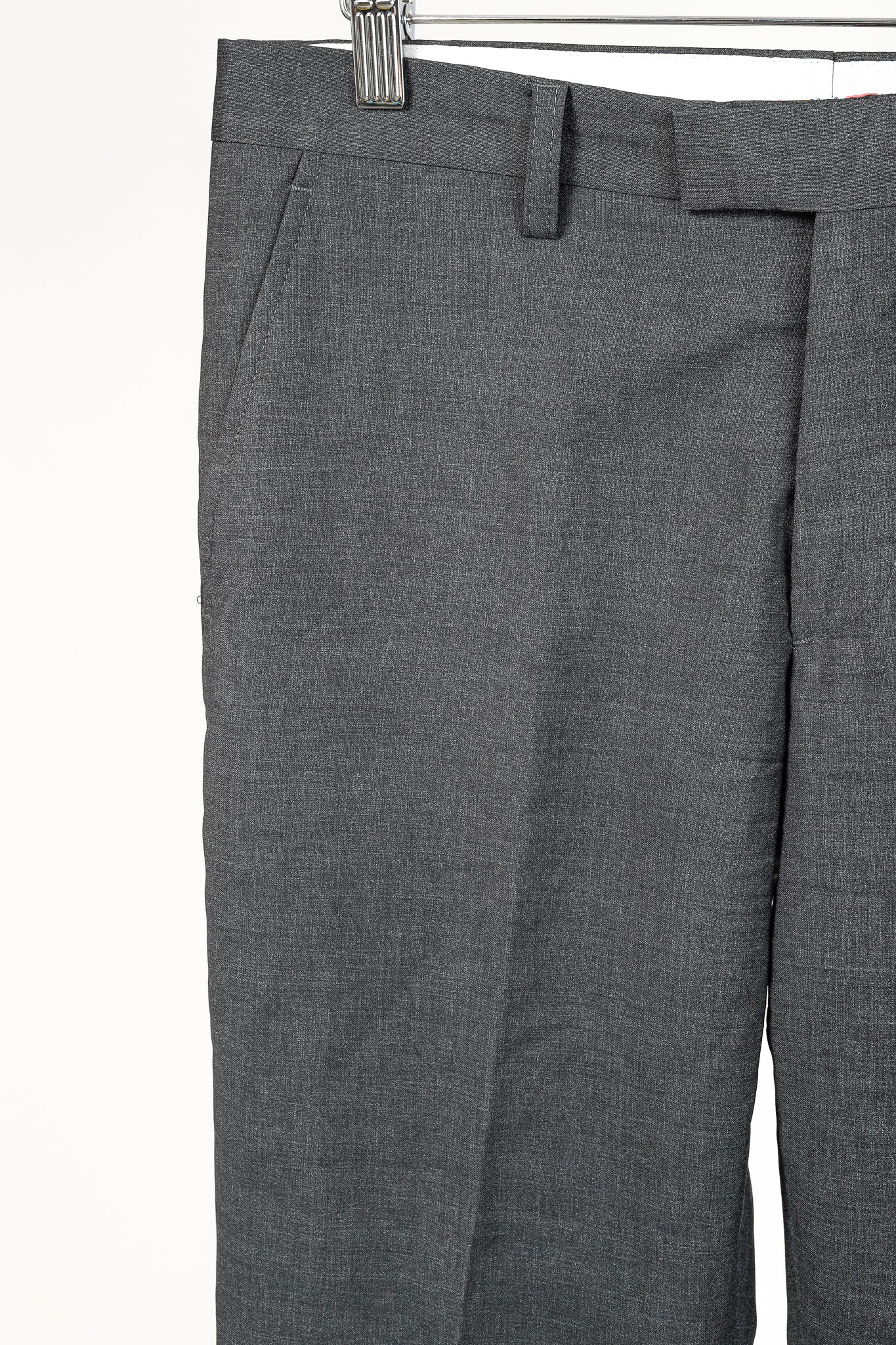 Etro Grey Wool-Suiting Straight-Leg Trousers