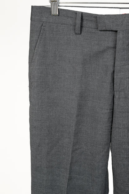Etro Grey Wool-Suiting Straight-Leg Trousers