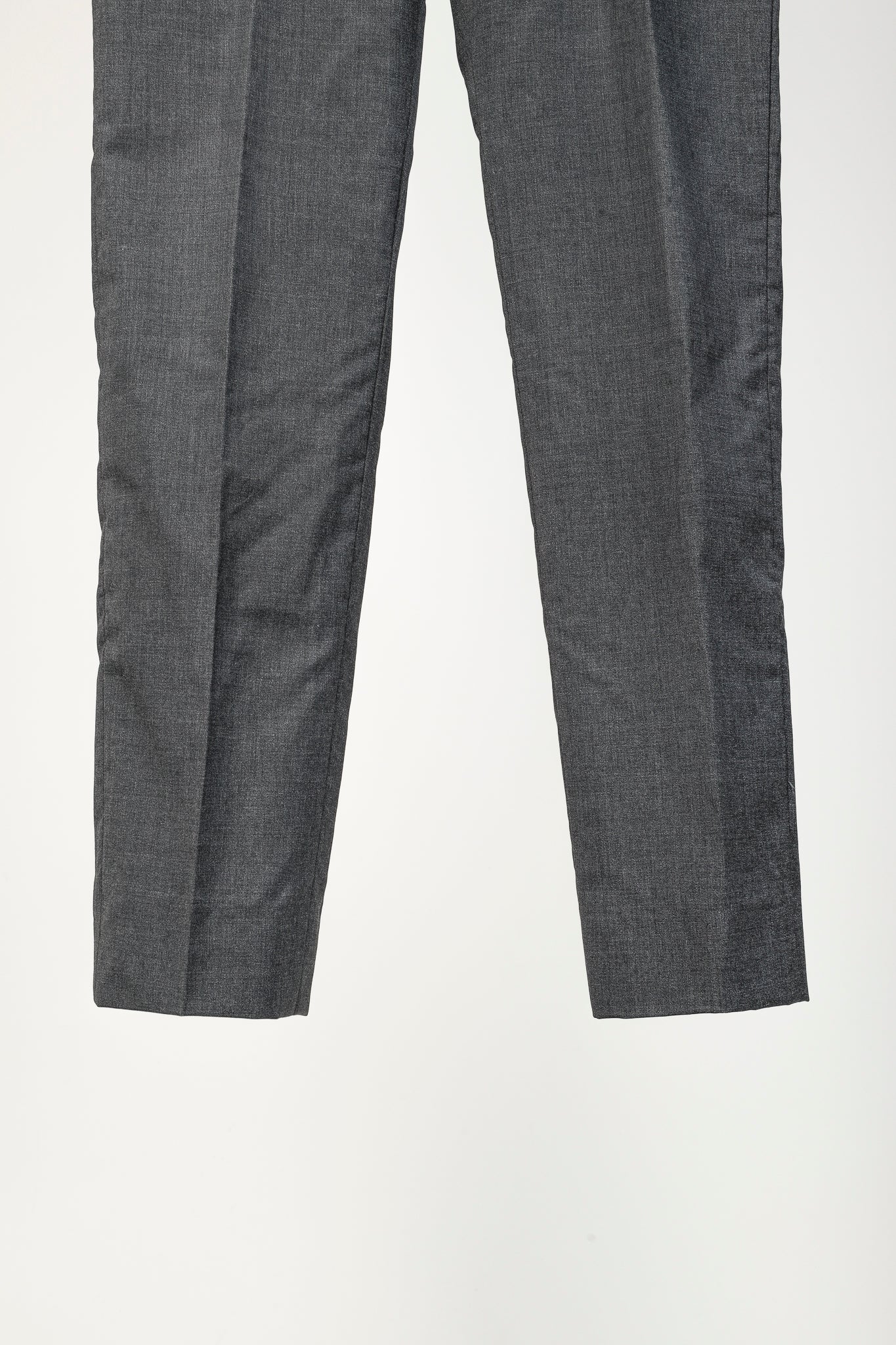 Etro Grey Wool-Suiting Straight-Leg Trousers