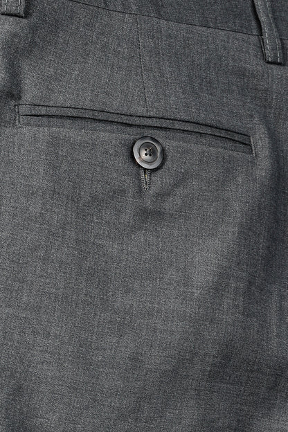 Etro Grey Wool-Suiting Straight-Leg Trousers