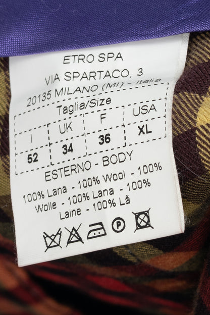 Etro Grey Plaid Wool-Flannel Slim Trousers
