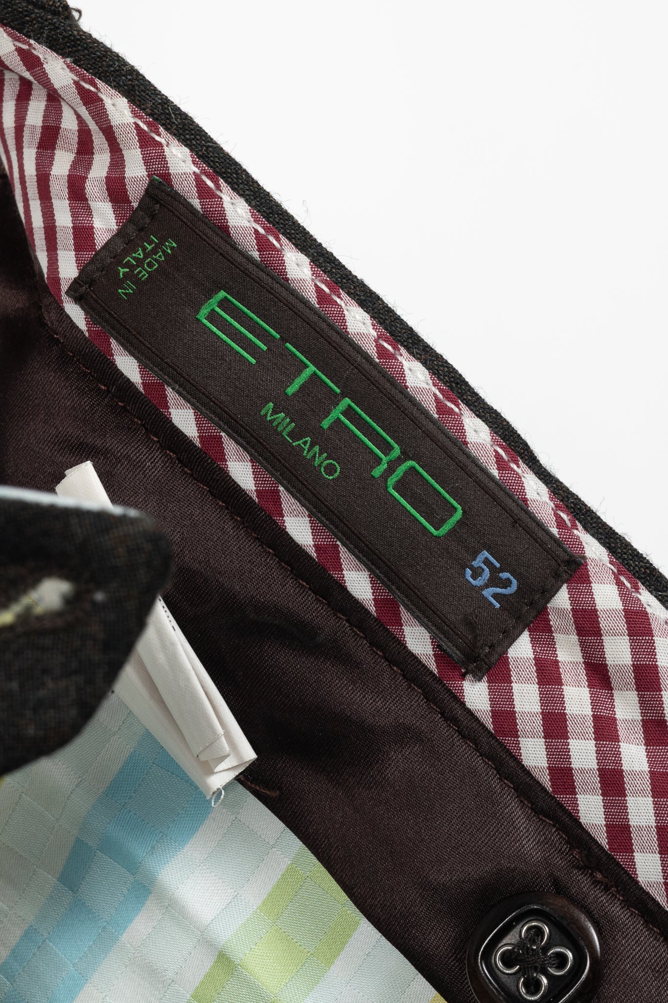 Etro Brown Wool-Flannel Straight-Leg Trousers