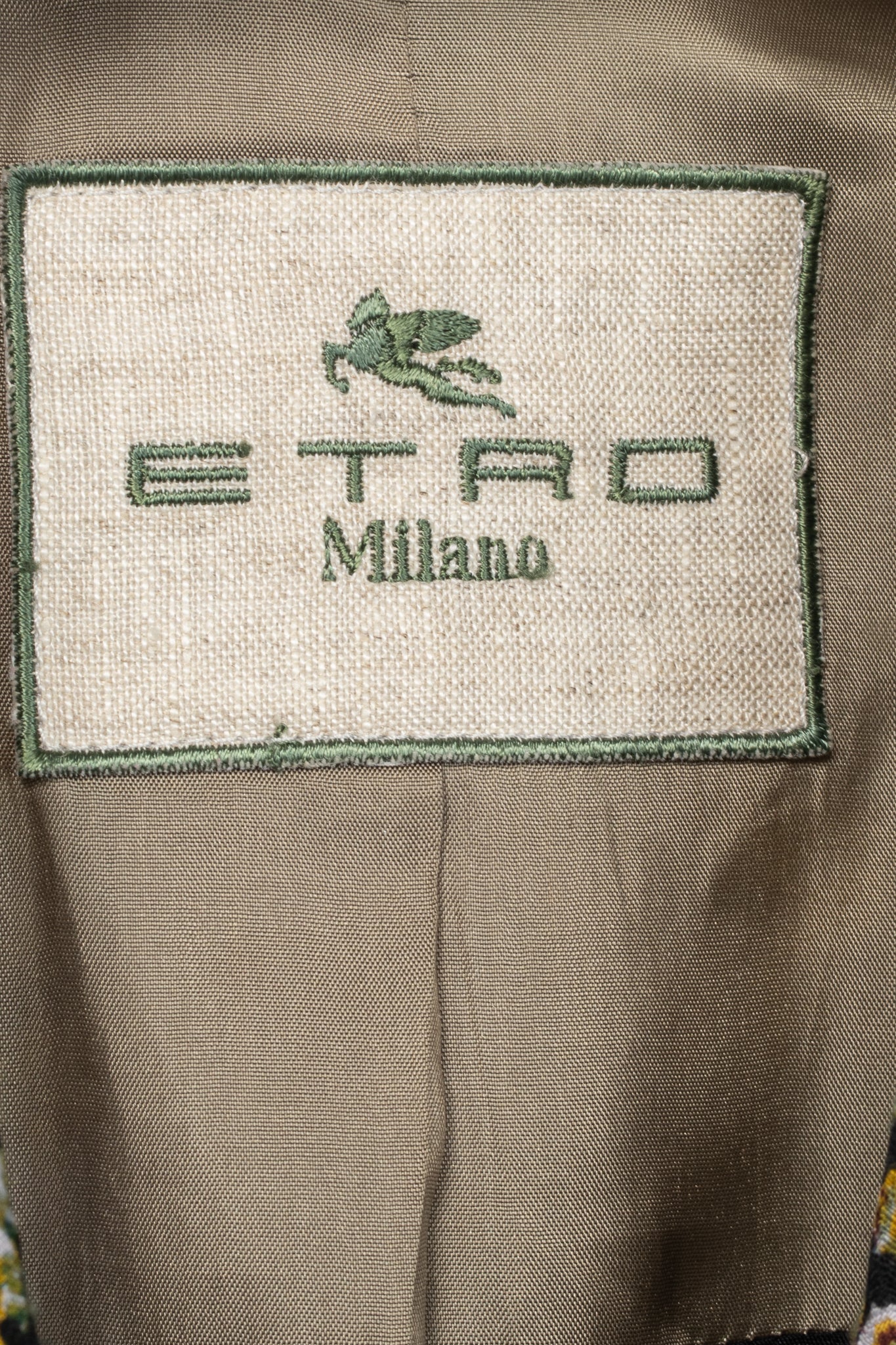 Etro Multicolour Mixed-Print Textured Cotton Blazer