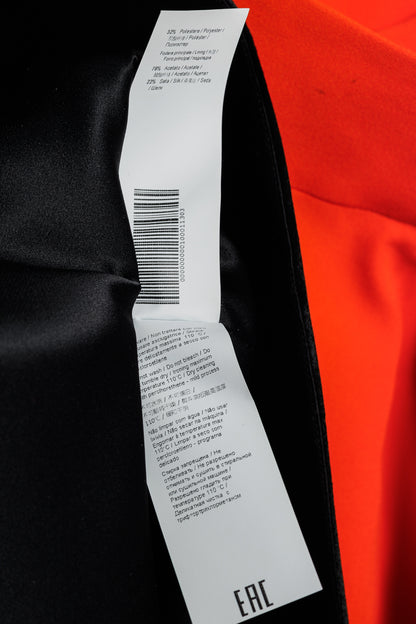 Fausto Puglisi R/16 Orange & Black Velvet Appliqué Circle Skirt