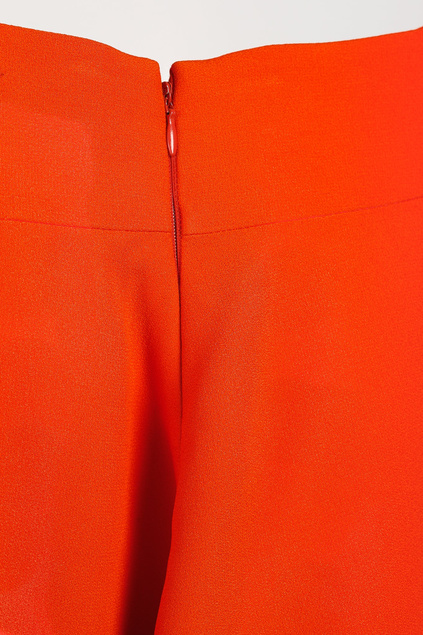 Fausto Puglisi R/16 Orange & Black Velvet Appliqué Circle Skirt