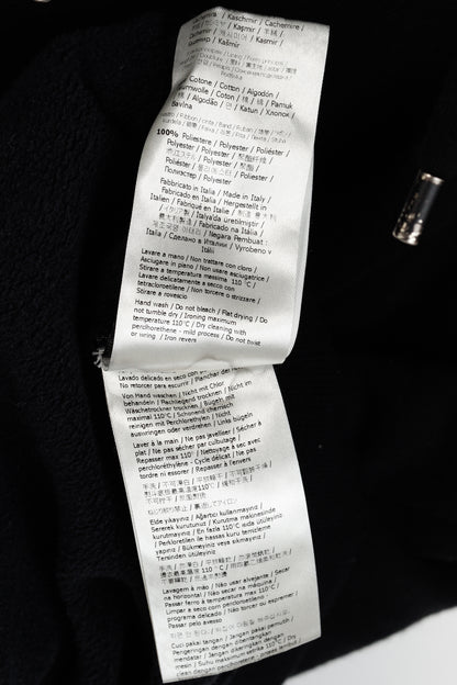 Fendi Black Taped FF Motif Hooded Sweatshirt