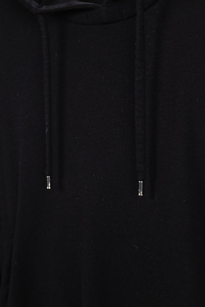 Fendi Black Taped FF Motif Hooded Sweatshirt
