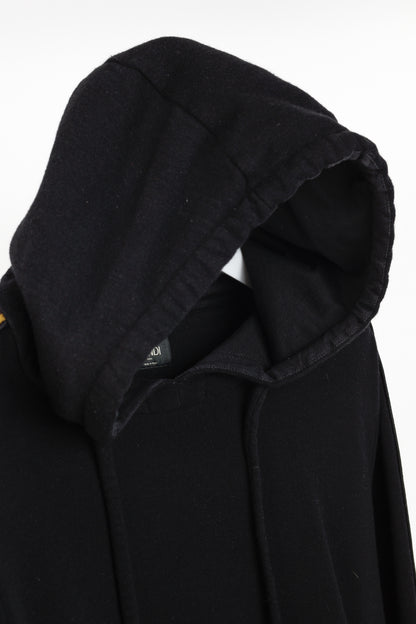 Fendi Black Taped FF Motif Hooded Sweatshirt