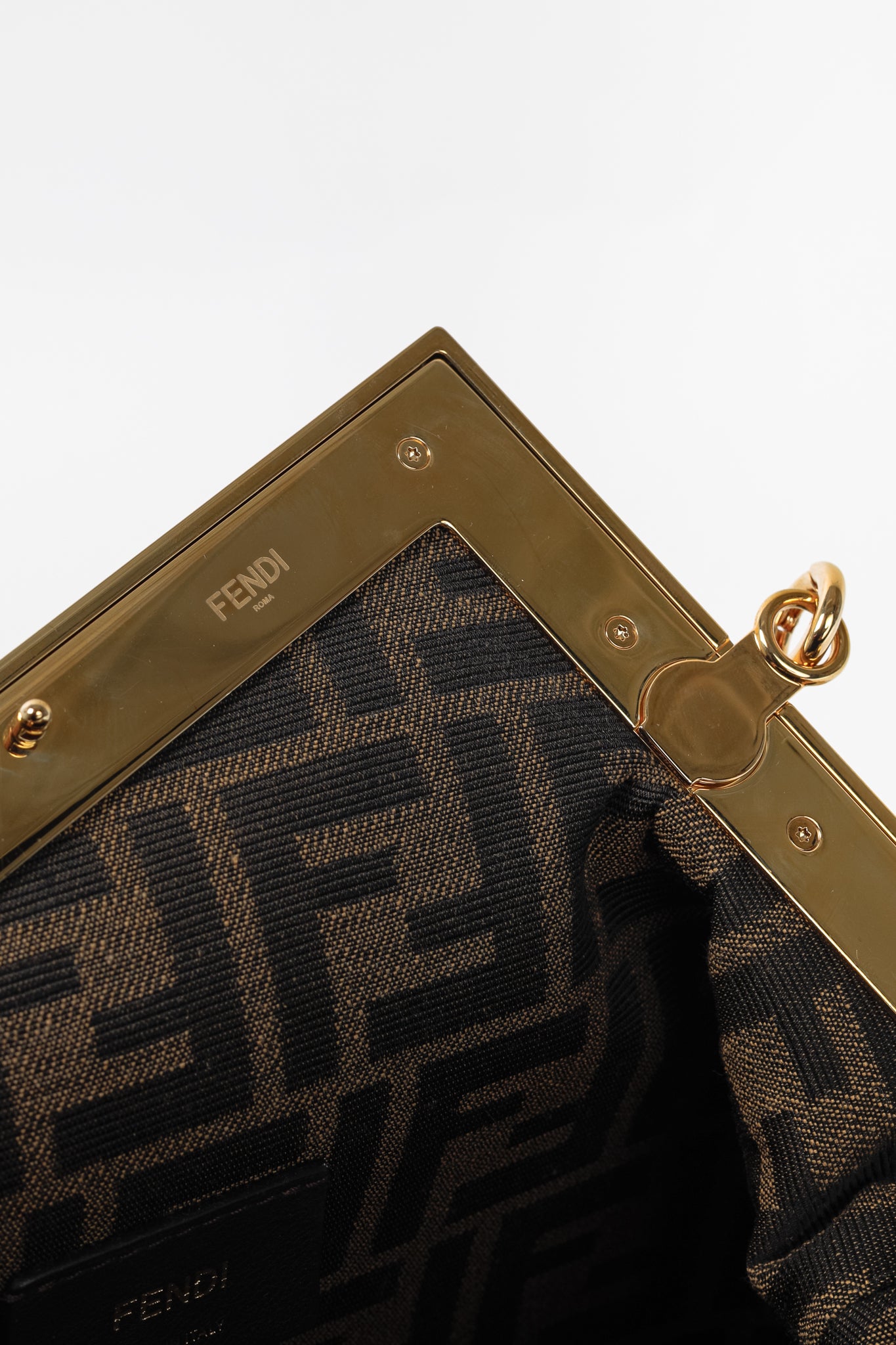 Fendi First Small Black Nappa Leather Bag