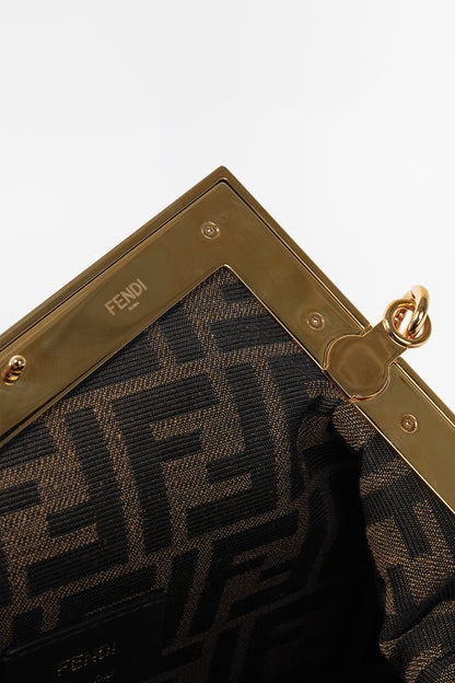 Fendi First Small Black Nappa Leather Bag