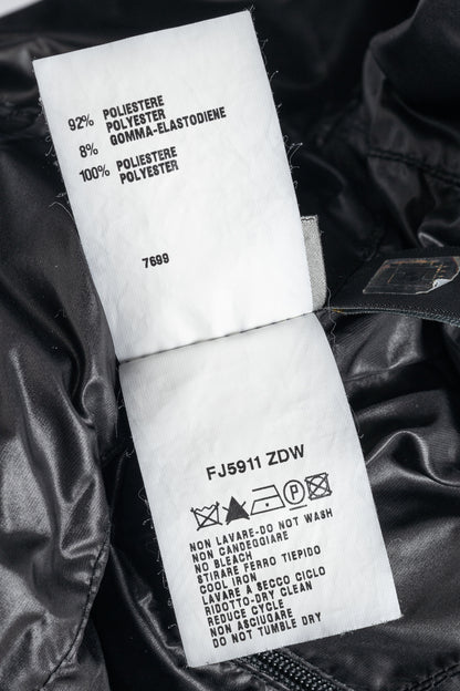 Fendi White & Black Colourblock Hidden-Hood Zip Jacket