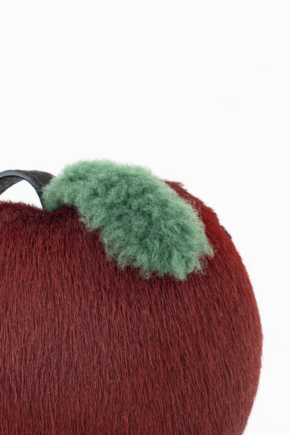 Fendi Black & Red Monster Eyes Apple Keychain