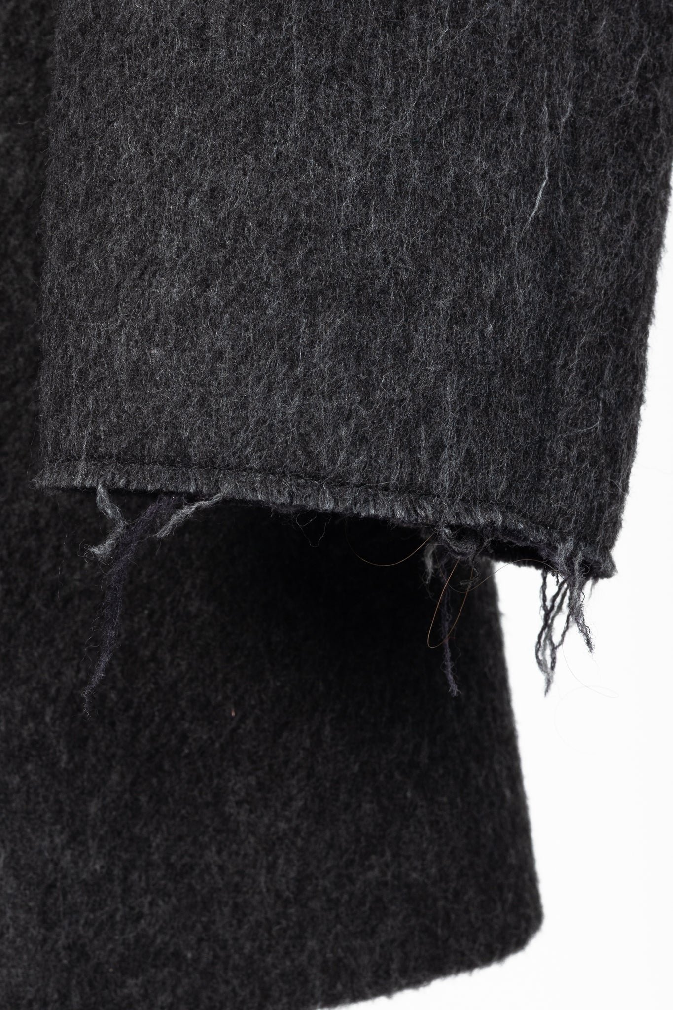 Forte Forte AW/16 Grey Wool & Alpaca Frayed-Hem Blazer