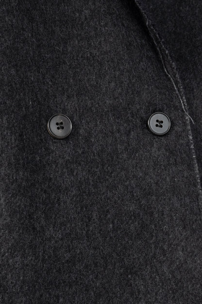 Forte Forte AW/16 Grey Wool & Alpaca Frayed-Hem Blazer