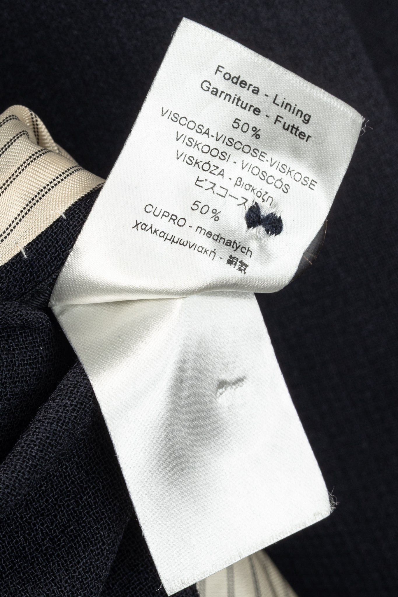 Forte Forte AW/14 Navy Wool-Blend Crepe Single-Breasted Blazer