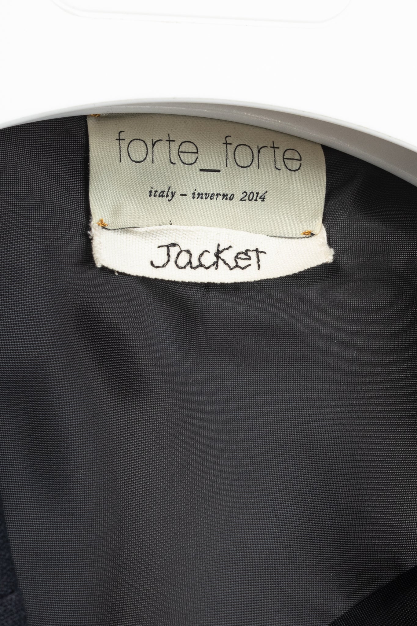 Forte Forte AW/14 Navy Wool-Blend Crepe Single-Breasted Blazer