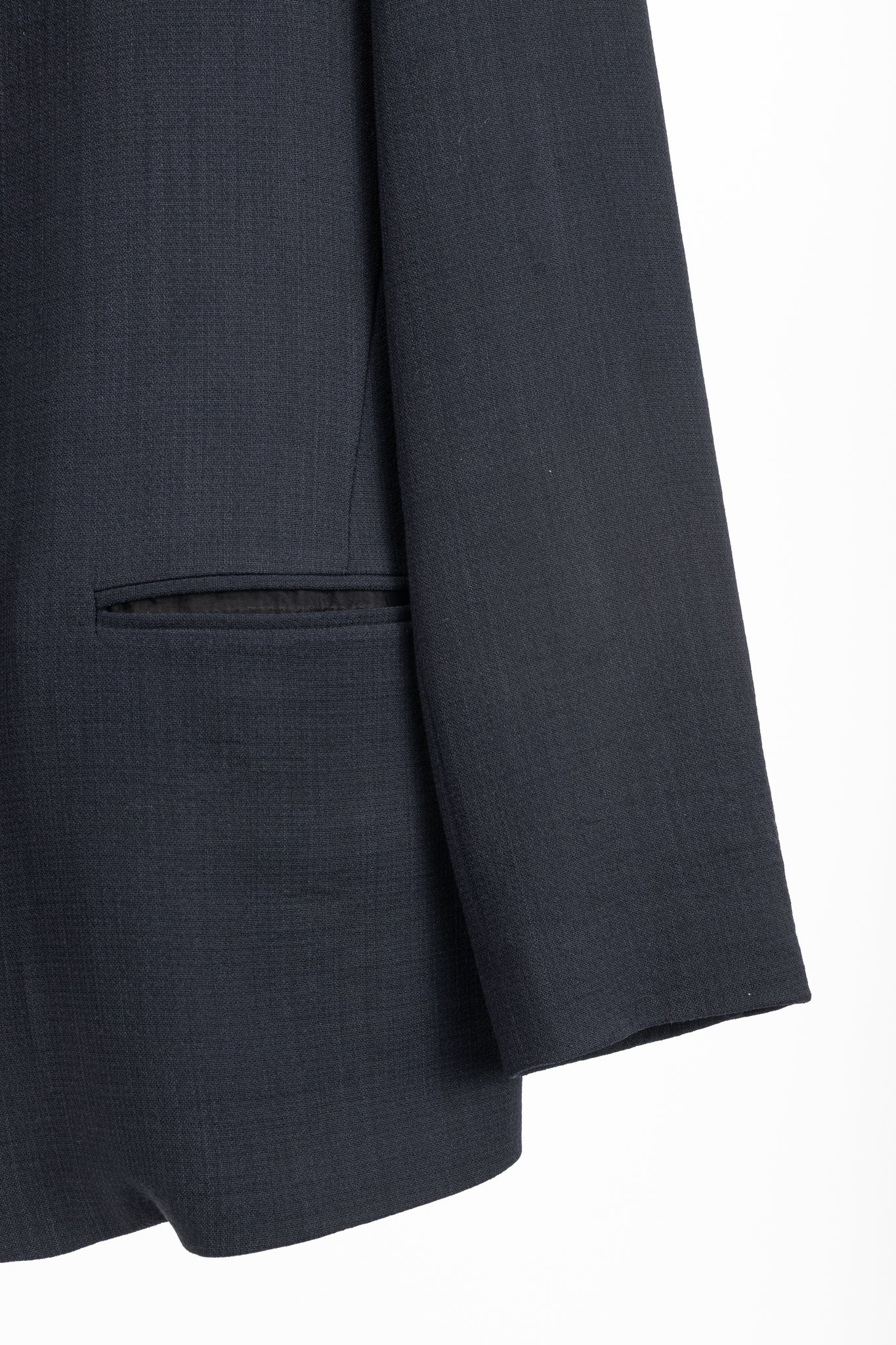 Forte Forte AW/14 Navy Wool-Blend Crepe Single-Breasted Blazer