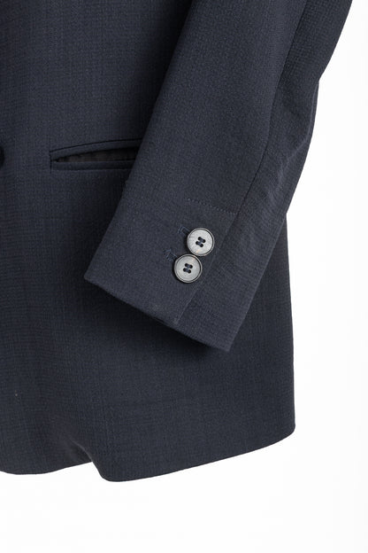 Forte Forte AW/14 Navy Wool-Blend Crepe Single-Breasted Blazer
