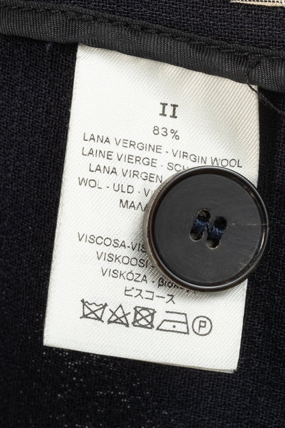 Forte Forte AW/14 Navy Wool-Blend Crepe Single-Breasted Blazer