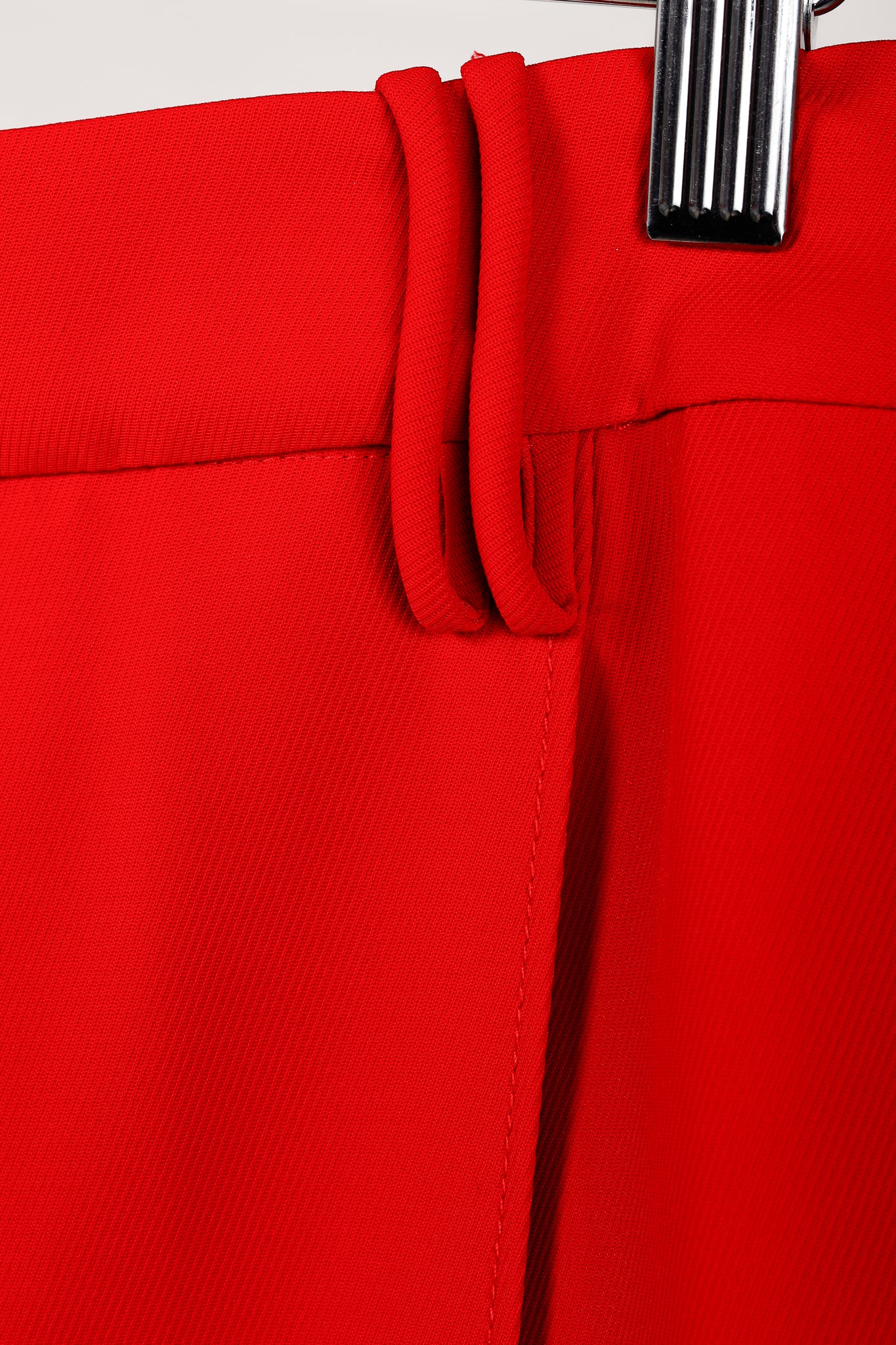 Ganni Barbados Cherry Red Twill Suiting Trousers