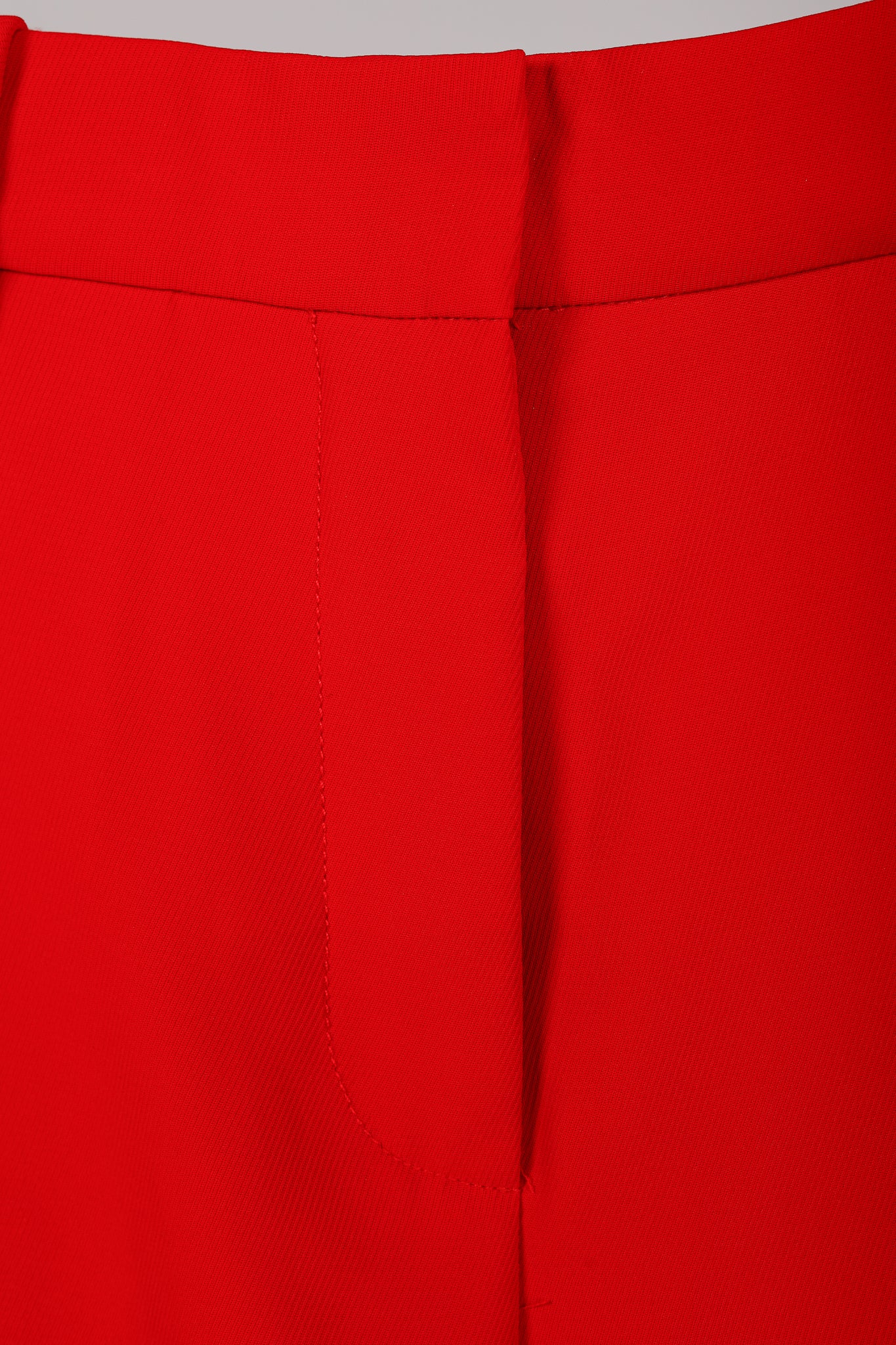 Ganni Barbados Cherry Red Twill Suiting Trousers