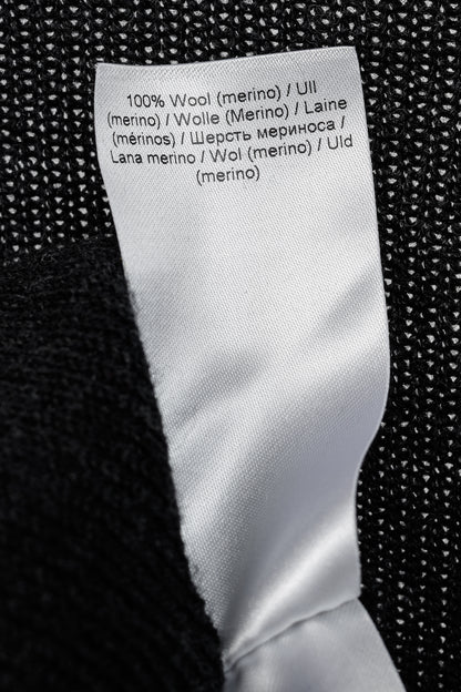 Ganni Black Light Merino Wool Knit Roll Neck Sweater