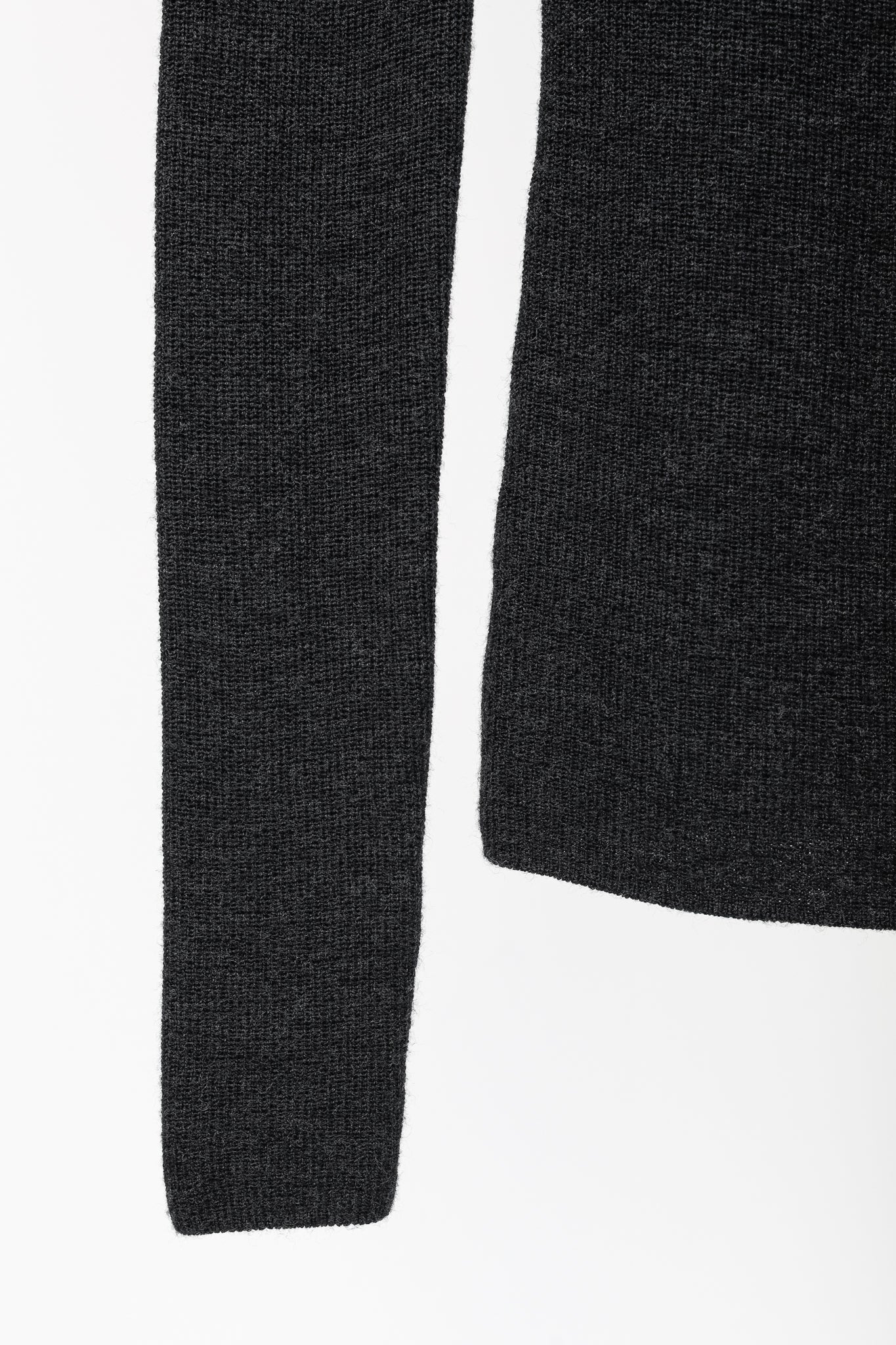 Ganni Black Light Merino Wool Knit Roll Neck Sweater