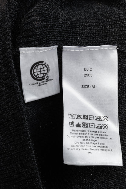 Ganni Black Light Merino Wool Knit Roll Neck Sweater