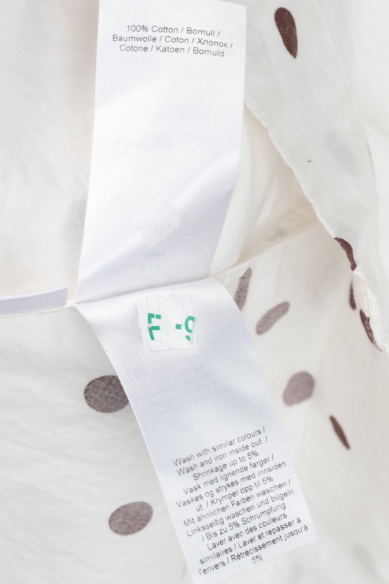 Ganni SS/20 White Polka-Dot Cotton-Poplin Midi Dress