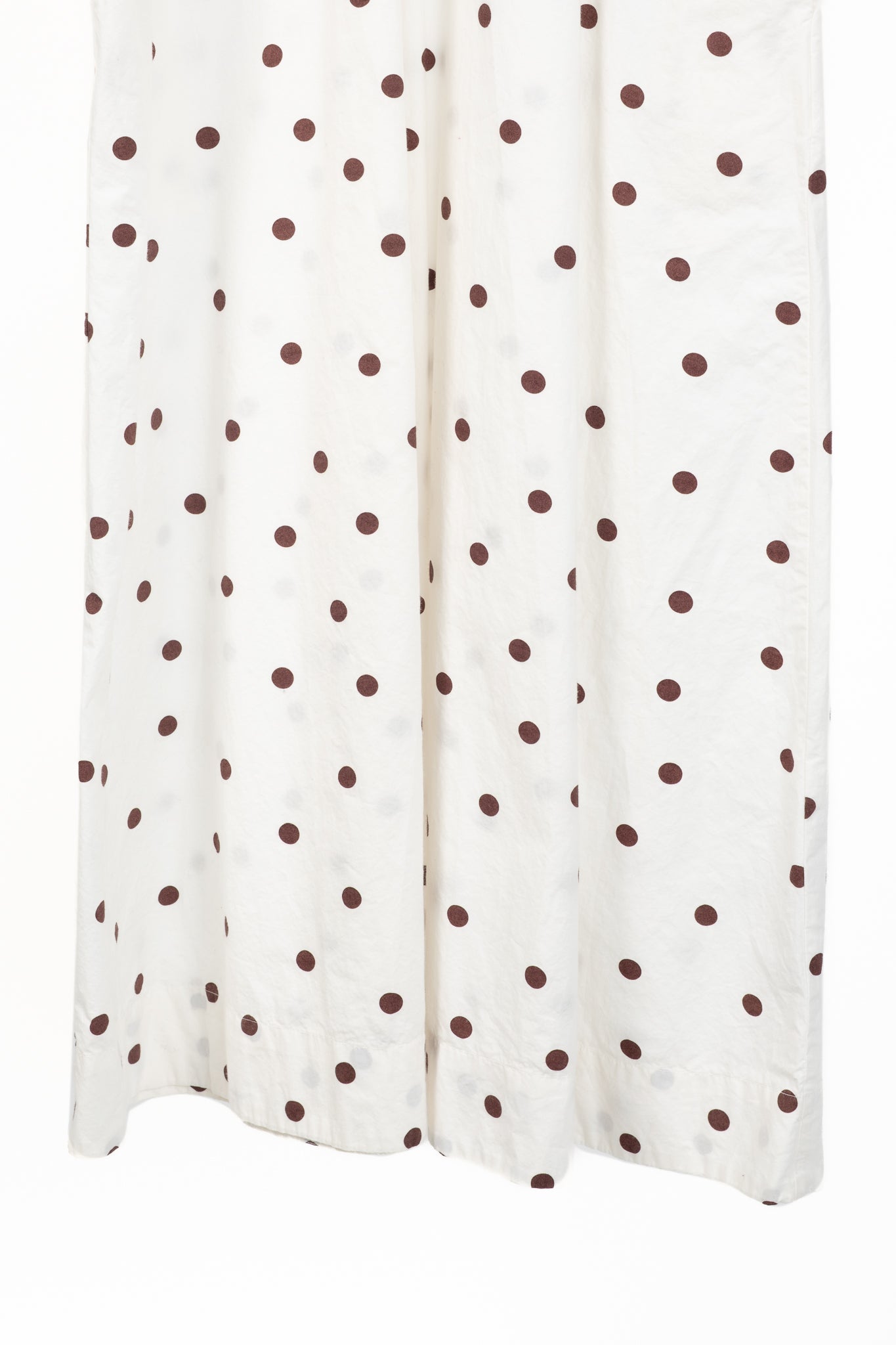 Ganni SS/20 White Polka-Dot Cotton-Poplin Midi Dress