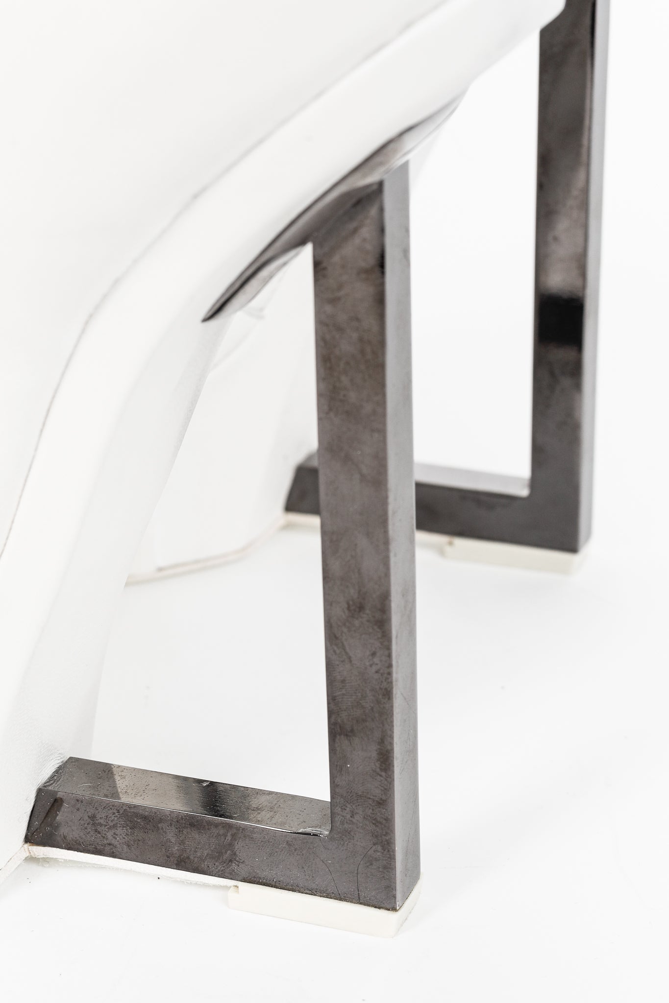 Gareth Pugh SS/14 Runway White Leather Angular-Heel Ankle Boots