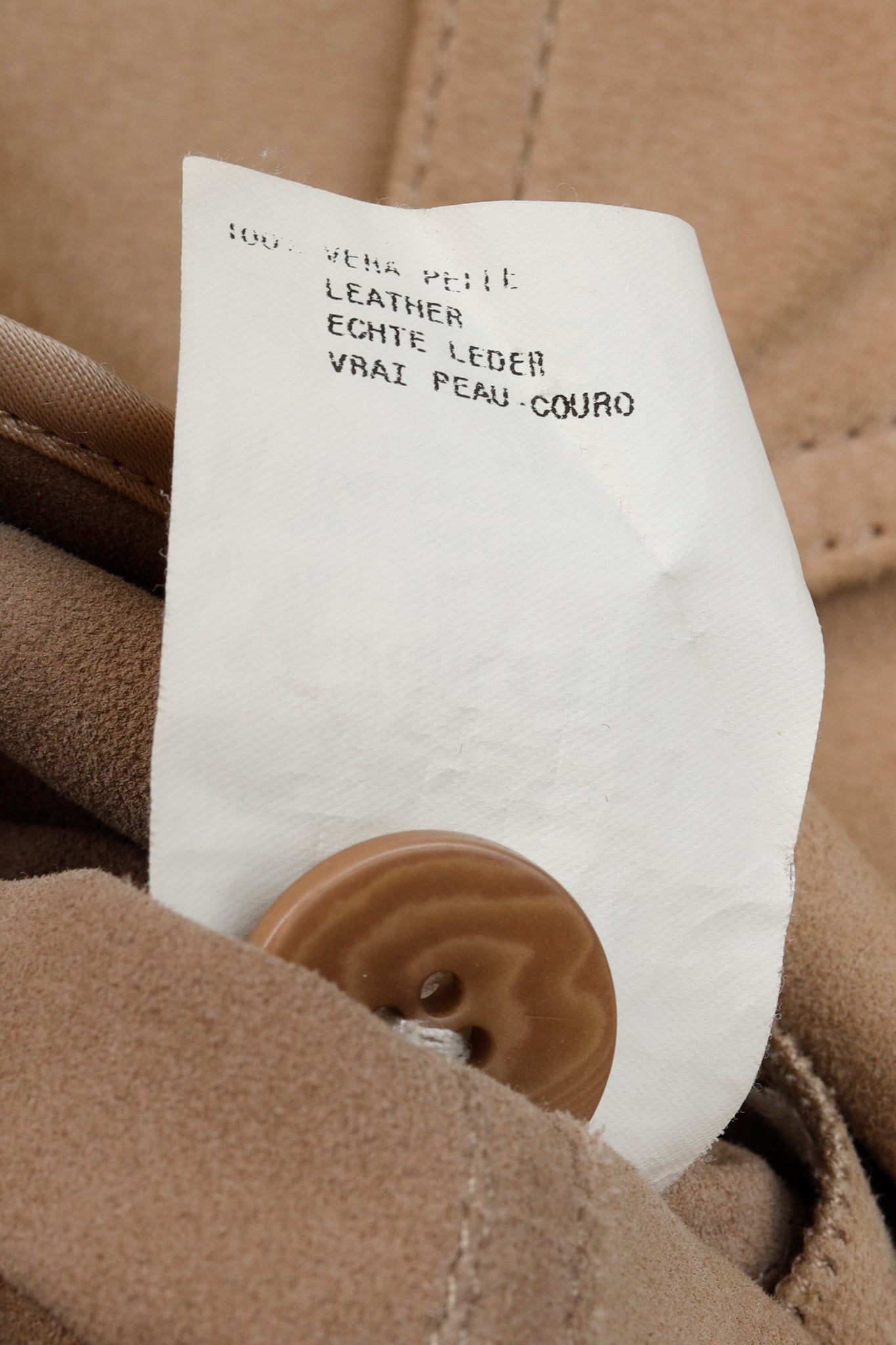 Armani Collezioni 2004 Tan Suede Jacket