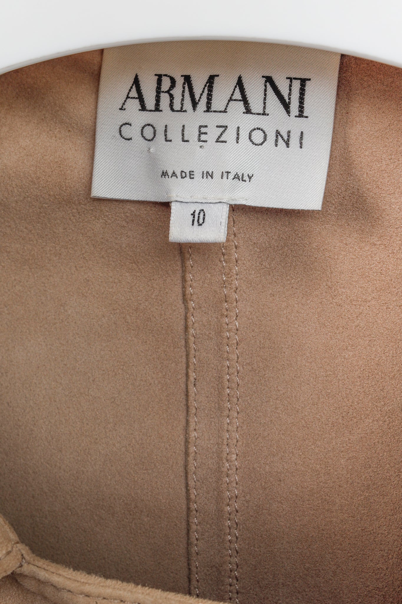 Armani Collezioni 2004 Tan Suede Jacket