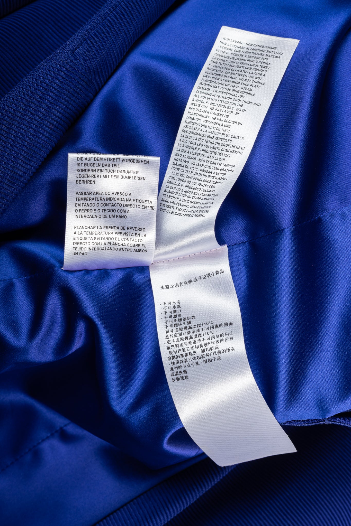Giorgio Armani Cobalt-Blue Ribbed-Knit Blazer