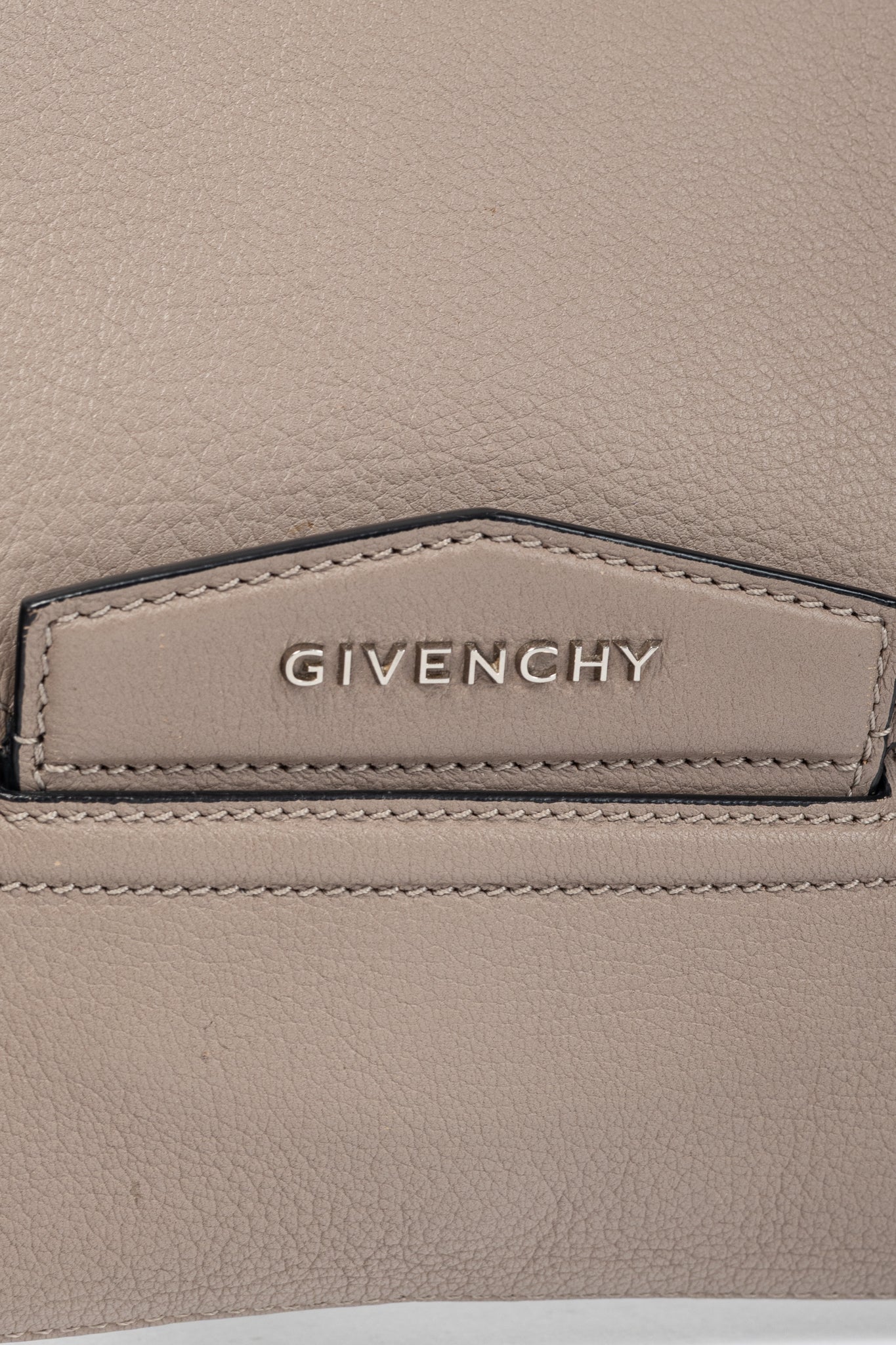 Givenchy Antigona Medium Mastic Goat-Leather Envelope Clutch