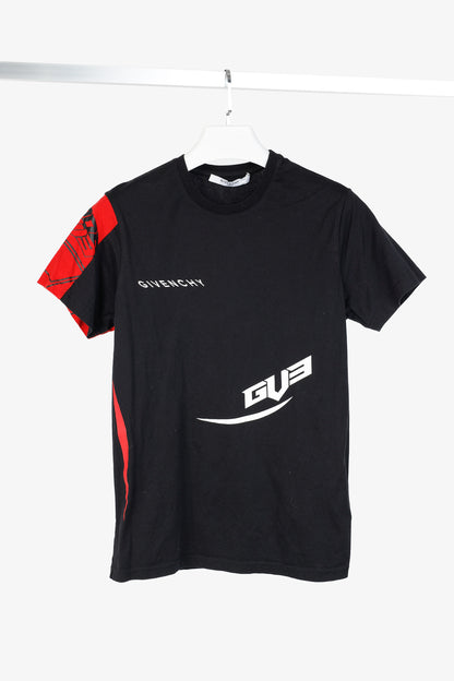Givenchy Black Cotton Jersey Graphic Sport T-Shirt