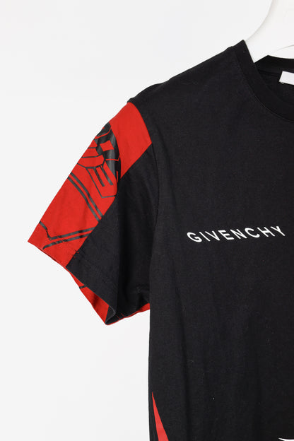Givenchy Black Cotton Jersey Graphic Sport T-Shirt
